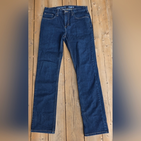 Carhartt Straight Leg rugged flex Jeans, 32/34 Excellent Condition, 85 %  Cotton - Picture 1 of 16